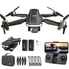 Rugged Brushless Motor Drone with Camera for Beginners, CHUBORY A68 WiFi FPV Quadcopter with 2K HD Camera, Auto Hover, 3D Flips, Headless Mode, Trajectory Flight, 2 Batteries