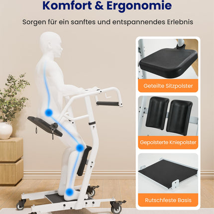 VOCIC AY03 Patient Lift Transfer Aid for Seniors up to 180KG, Indoor Effortless Transfer Lift with Lock for Elderly People, Patient Lift Wheelchair Aid at Home