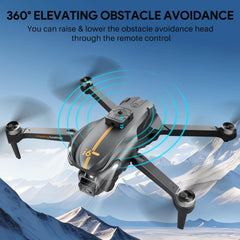 Mingfuxin Drone with Camera for Beginners, FPV Foldable RC Drone Quadcopter for Kids and Adults with Obstacle Avoidance Function, Brushless Motor, One-Button Start/Off, 360° Flips
