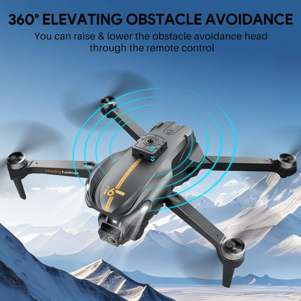Mingfuxin Drone with Camera for Beginners, FPV Foldable RC Drone Quadcopter for Kids and Adults with Obstacle Avoidance Function, Brushless Motor, One-Button Start/Off, 360° Flips