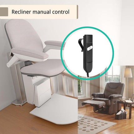 DEWIN Recliner Chair Controller,Multiple Uses 2 Button 5 Pins Connector,Adjustable Hand Control for Lift Chairs Electric Recliner