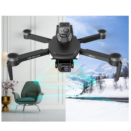 BuyWeek Drone with 4K Camera, L500 Pro MAX GPS Mini Drone 360 ​​Degree Obstacle Avoidance Brushless 4K HD Aerial Photography RC Quadcopter for Beginners
