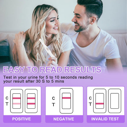 6 Pregnancy Tests, Rapid Pregnancy Test, Early Pregnancy Test Sensitivity, Individually Sealed Packaging Early Pregnancy Test, 3 Minutes Rapid Detection (Purple)