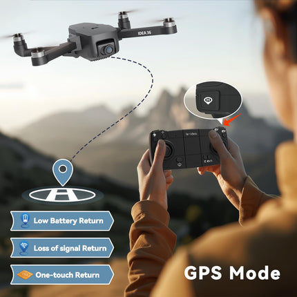 TTROARDS 36 Drone with 4K Camera, GPS Brushless Motors Drones with Camera for Adults, 5G WiFi Transmission, RC Drones Intelligent Return Follow Me APP Control Under 249g C0 Insertable SD Card