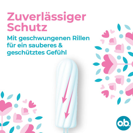 Whether Original Super Plus (32 pieces), tampons for very heavy days, StayDry technology &amp; curved grooves, reliable protection and a clean feeling during your period
