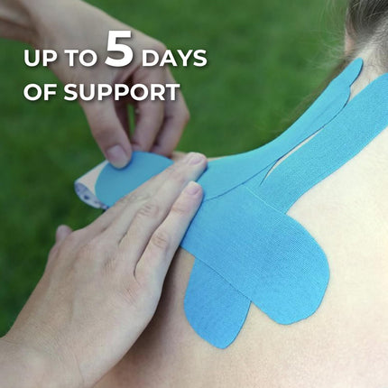 Grunda Kinesiotapes - 3 Kinesiology Tape Rolls (5cm x 5m) Kinesiotape - Professional Physio Tape and Sports Tape - Waterproof &amp; Skin-friendly Sports Tapes for Muscle Support, Knee Pain