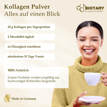 Collagen Powder 700g | 100% Pure Collagen Hydrolysate | Peptides 1 – 2 – 3 | Excellent Solubility | 100% Pure &amp; Original | No Additives | Tasteless