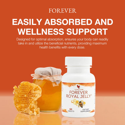 Forever Royal Jelly 100% Natural, Pack of 2 (120 Tablets)