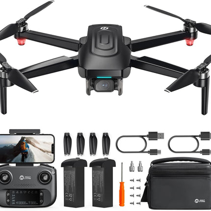 Holy Stone GPS Drone with 4K EIS Camera for Adults, HS175G RC Quadcopter with 60 Mins Long Flight Time, Follow Me, Brushless Motor, Circular Flight, Trajectory Camera Drones for Beginners Under 249g, C0