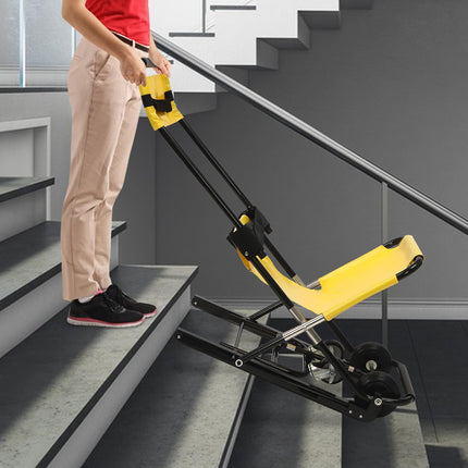Manual Lift Stair Chair, Foldable Stair Lifts Portable Evacuation Chair for Daily Transfer - Sturdy Construction - Manual Lift Stair Chair