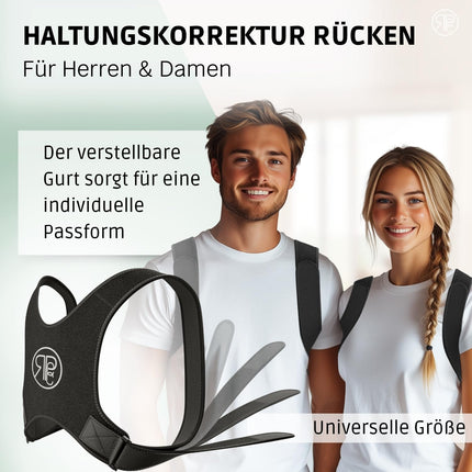 REPCO Back Straightener - High-quality adjustable posture corrector - Back support for an upright posture - Universal size (M - L) - Comfortable to wear - High-quality material