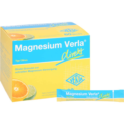 Verla-Pharm Arzneimittel GmbH &amp; Co. KG Magnesium Verla direct Citrus Direct Granules, 60 sachets