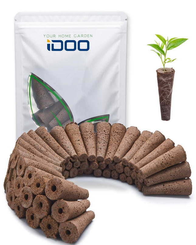 iDOO Replacement Grow Sponges (60 pieces), Replacement Biological Peat Sponges for ID-IG301, ID-IG302, ID-IG302S, ID-IG303, ID-IG305, ID-IG306 and ID-01 Indoor Hydroponic Garden