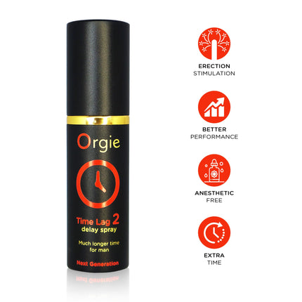 Orgie Time Lag 2 Delay Spray, Transparent, 10 ml
