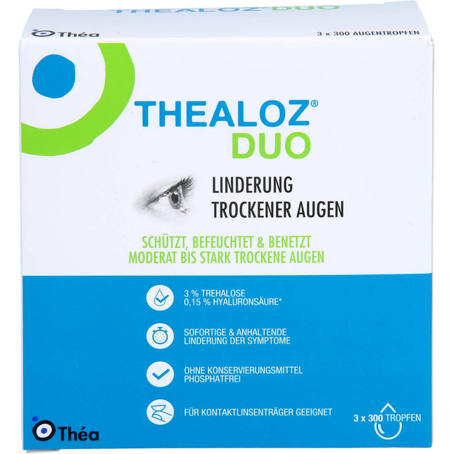 THEALOZ Duo Eye Drops 3X10 ml