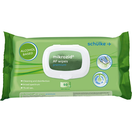 mikrozid AF wipes premium disinfectant wipes, 50 wipes
