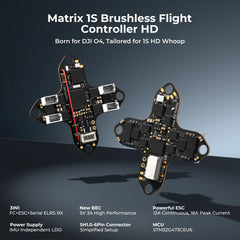 BETAFPV Meteor75 Pro Brushless Quadcopter with Matrix 1S ​​3IN1 HD FC, 1102 22000KV Motor, 45mm 3-Blade Props Compatible with O4 Air Unit for FPV Filmmaking Enthusiasts Flights Indoor Outdoor - PNP