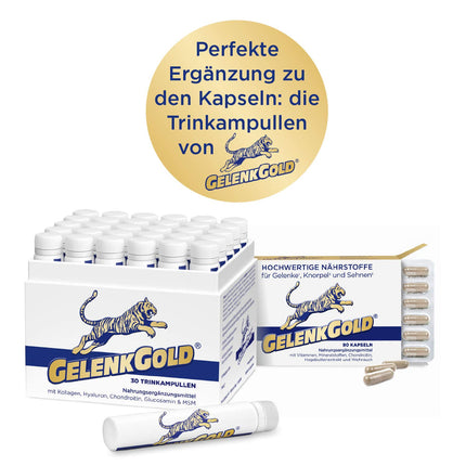 GelenkGold Joint Capsules 90 Capsules High Dosage, Dietary Supplement for Joints¹ Cartilage² and Tendons³ with Chondroitin Glucosamine and Frankincense