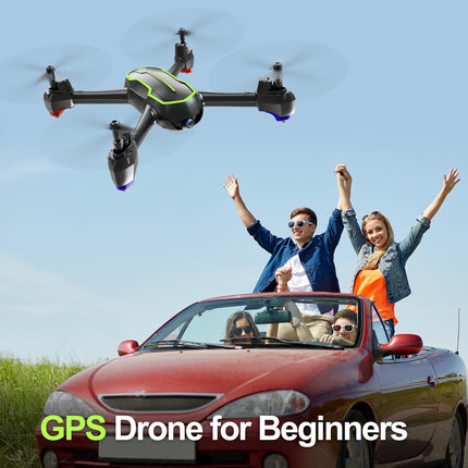 Loolinn | Drone GPS - Drone with HD 1080p Camera for Beginners, RC Quadcopter Drones/GPS Automatic Return / 32 Min Flight Time/Follow Me (Gift Idea)