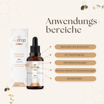 Propolis drops without alcohol - Propolis extract also suitable for children and animals - Pure beekeeper quality, alcohol-free, no additives