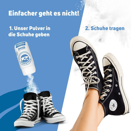 Cream cheese for cheesy feet!? - Comparison winner revolutionizes shoe hygiene - No more antibacterial shoe deodorant spray - Now 6 months of protection against foot odor
