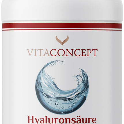 Hyaluronic acid I 120 capsules I 400 mg per capsule I high dosage I vegan I laboratory tested I hyaluronic acid 500-700 kDa I VITACONCEPT®