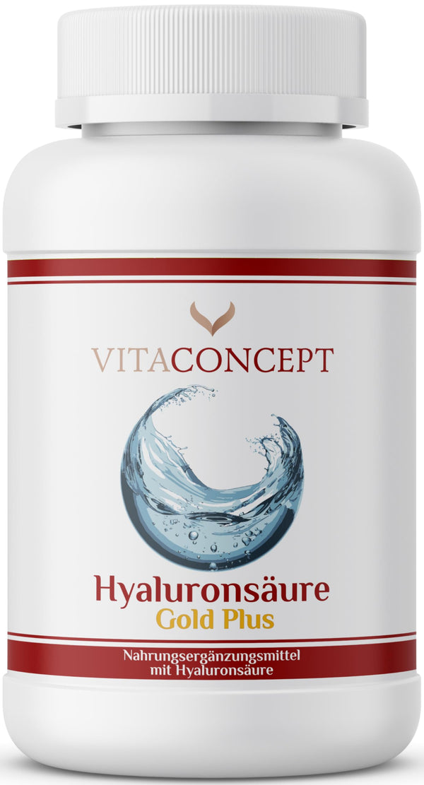 Hyaluronic acid I 120 capsules I 400 mg per capsule I high dosage I vegan I laboratory tested I hyaluronic acid 500-700 kDa I VITACONCEPT®