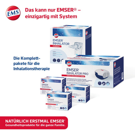 EMSER Inhalation Solution hypertonic 4%: Solution with natural Emser salt for inhalation with nebulizers, e.g. for bronchitis, 20 ready-to-use ampoules of 5 ml each