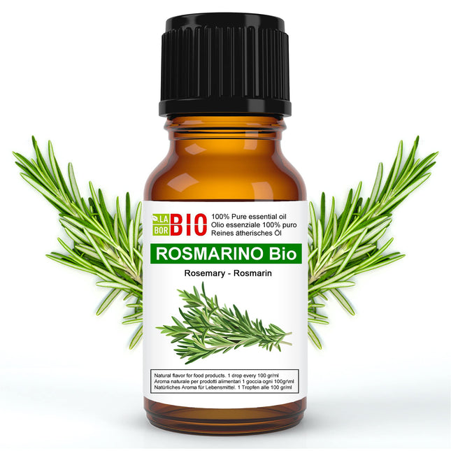 Rosemary Oil Organic Essential Oil 100% Pure 30 ml - Aromatherapy Cosmetic Therapeutic - Laborbio
