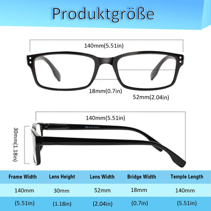 COJWIS Reading Glasses 2 Pack Blue Light Blocking Glasses Spring Hinge Anti Dizzy Women and Men Lightweight Eyeglasses (2 Color Mix, 4.00, multiplier_x)