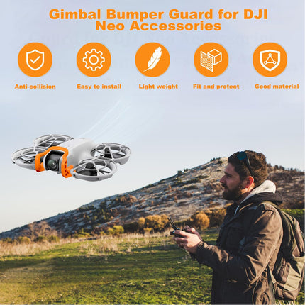 Gimbal Protector for DJI Neo Accessories, Drone Gimbal Lens Anti-collision Protection Bumper Guard Bar for DJI Neo Drone Camera