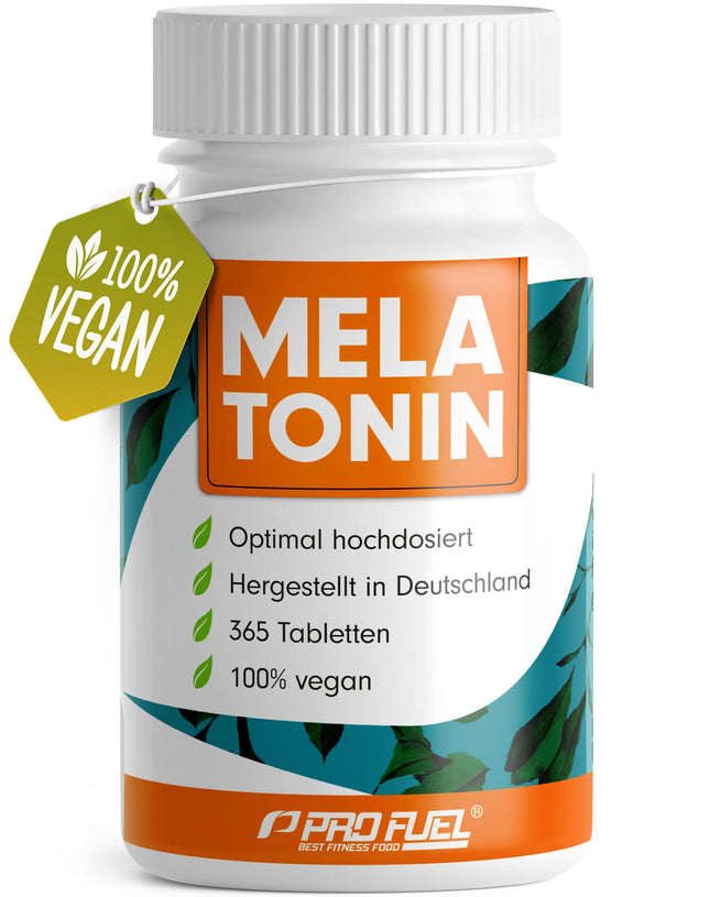 Melatonin 365 Tablets (24 Months) - 0.5 mg bioactive melatonin per day (1/2 tablet) - Optimally high dosage - Laboratory-tested - No unwanted additives - Made in Germany - 100% vegan