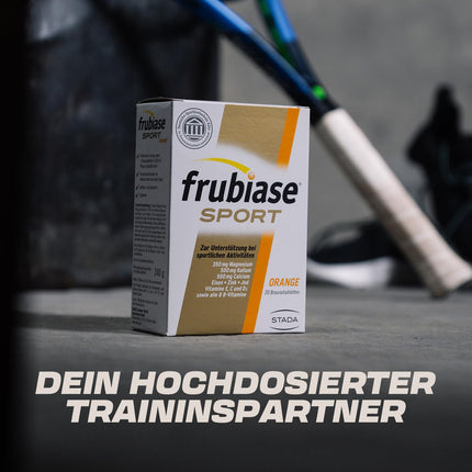 frubiase SPORT Orange - Isotonic sports drink - Electrolytes, high-dose minerals, multivitamins, trace elements - to support performance &amp; regeneration - 20 effervescent tablets