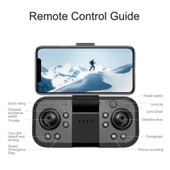 RC Drone, 4K Dual Camera, 50x Zoom, 4-Sided Obstacle Avoidance, Optical Power Positioning Hovering, WiFi Remote Control Gravity Sensing Quadcopter with LED Light