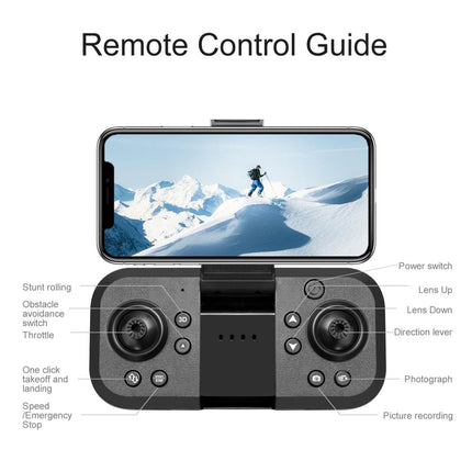 RC Drone, 4K Dual Camera, 50x Zoom, 4-Sided Obstacle Avoidance, Optical Power Positioning Hovering, WiFi Remote Control Gravity Sensing Quadcopter with LED Light