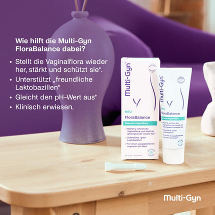 Multi-Gyn Flora Balance Gel 50 ml – Treatment of bacterial vaginosis for women – Optimizes vaginal pH – Clinically proven to strengthen and protect the intimate flora