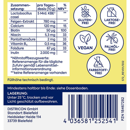 Zirkulin Darmflora Plus 100g Powder – Dietary supplement to support a healthy intestinal flora – with vitamin B3, B7, calcium &amp; biotin – suitable as a cure or long-term supplement