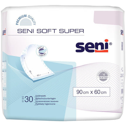 Seni Soft Super Pack 30 medical pads 90 cm x 60 cm – 2 pieces