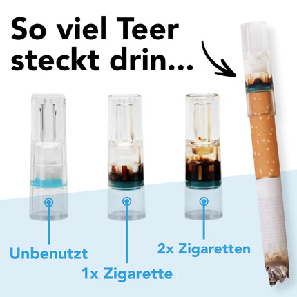 BetterSmoke Anti-Tar Filters | Cigarette Filter Attachment | 100 Pieces (Can, 2 Pieces)