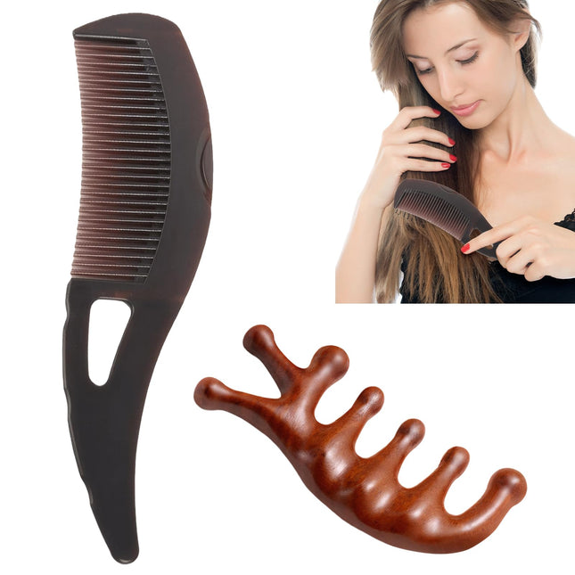Dandruff Comb, 2 Pack Dandruff Comb, Massage Hair Comb, Hollow Tooth Dandruff Removal Scalp Comb Removes Dirt From Hair and Scalp Keep Your Scalp Clean and Healthy