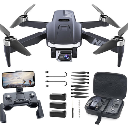 NAFYRE N11 PRO GPS Drone with Camera for Adults 4K UHD, 90 Min Long Flight Time, Long Control Distance, Auto Return, Automatic Follow, Brushless Motor, 5G FPV RC Quadcopter for Beginners