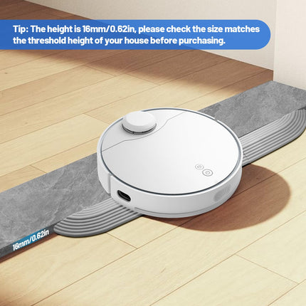 PWGHWG Door Threshold Ramp Robot Vacuum Cleaner Multifunctional Ramp Robot Vacuum Cleaner Gray Door Threshold Ramp Suitable for Robot Sweepers Wheelchairs Strollers Skateboards and Balance Cars