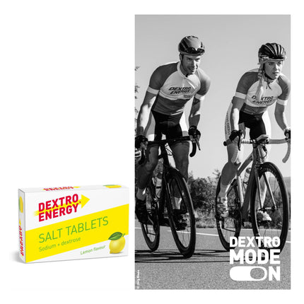 DEXTRO ENERGY SALT TABLETS LEMON + SODIUM - 54g, 30 tablets - Dextro sugar tablets for fast carbohydrate energy supply, supplement during workouts