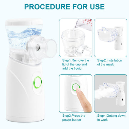 Low-noise inhaler nebulizer, inhaler inhalation device for adults and children, inhaler inhaler nebulizer, inhaler nebulizer, inhaler portable nebulizer for home travel