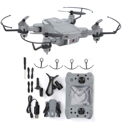VGEBY KY905 Foldable Mini Drone with 4K HD Camera, LED Light, One Key Return, Gray, Advanced Beginner