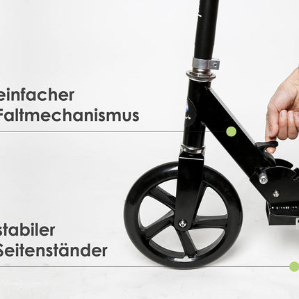 Alu-Scooter Onyx City-Scooter foldable height adjustable large XL wheels 200 mm