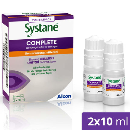 Systane COMPLETE preservative-free eye drops | 2 x 10ml