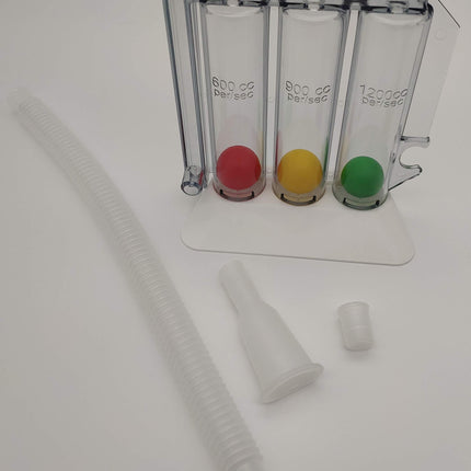 Breathing trainer with e-book for breathing exercises - lung trainer - chamber breathing exercise device | Therapy for respiratory problems of the lungs and bronchi | Speech therapy occupational therapy lung trainer (special 1200 Vol)