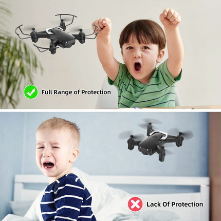 Mini Drone with 720P Camera for Kids, TEEROK RC FPV Quadcopter with WiFi Live Transmission, 2 Batteries, Long Flight Time, Altitude Hold, One Key Takeoff/Landing, Headless Mode, 3D Flips for Beginners