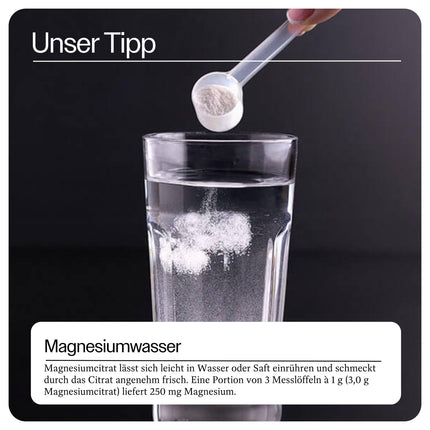 Raab Vitalfood® Magnesium Citrate Powder (200 g) - 100% magnesium citrate without additives, easy to dose, ideal for athletes - for muscles, nerves, electrolyte balance - laboratory-tested, vegan